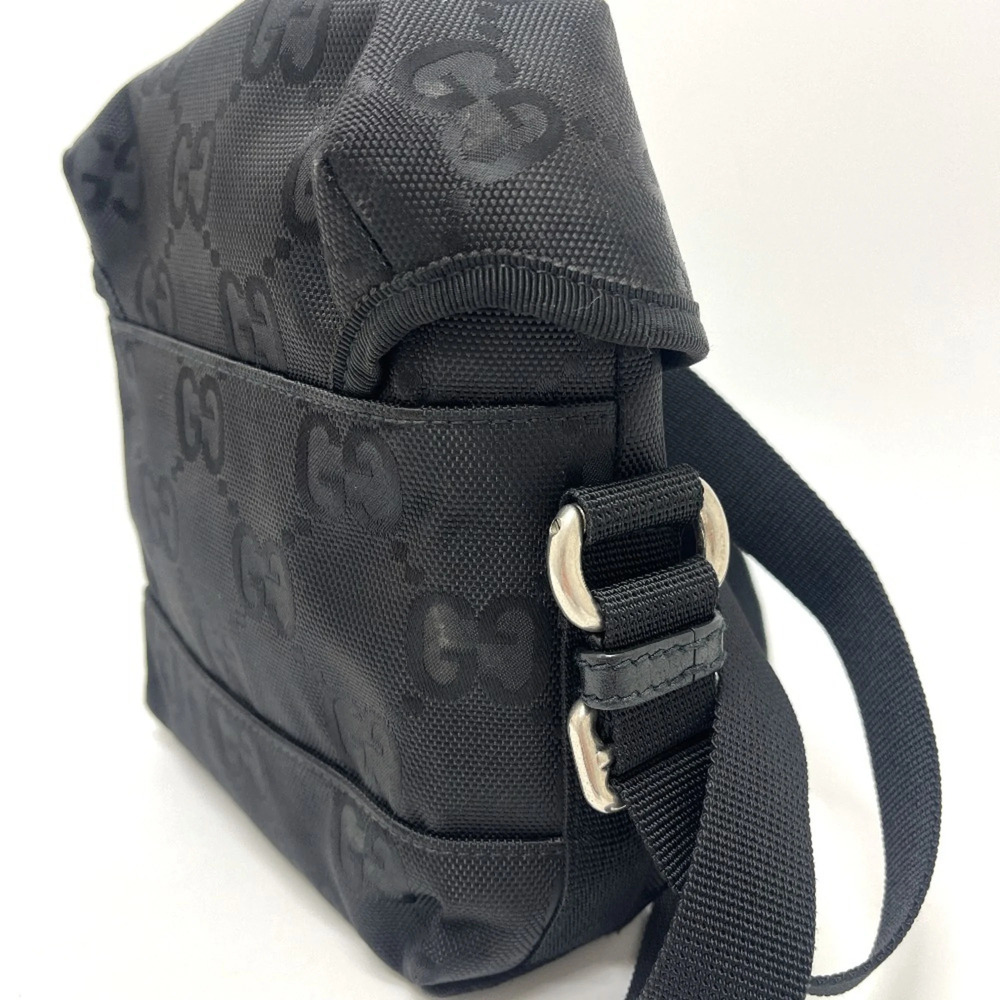 GUCCI Authentic Black Leather Messenger Shoulder Bag - Picture 3 of 16